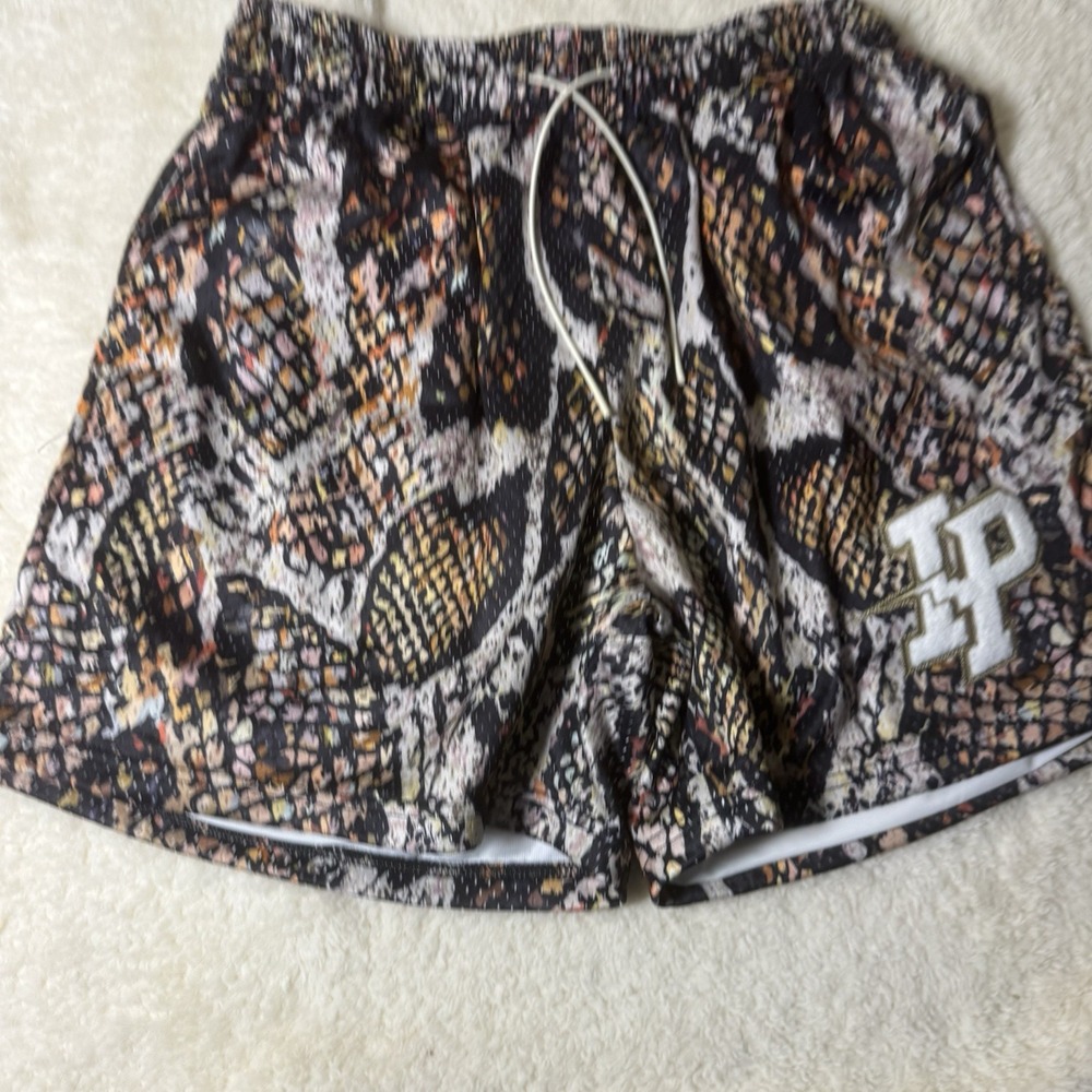 Inaka Power Men's Large Swim Trunks Cobra Print IP Logo Drawstring Shorts